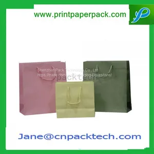 Customized Printing Fashion Bags Shopping Handbags Kraft Paper Bag thumbnail-2