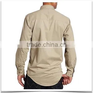 100%Cotton Drill 21*21 Workwear Men's Logger Shirt With Machine Wash thumbnail-2