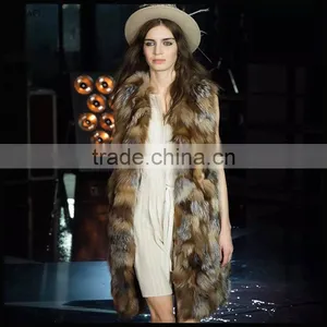 2016 Autumn and Winter Custom Models High Quality New Fashion Faux Fur Women Vest thumbnail-1