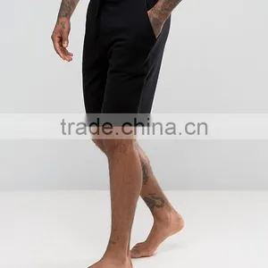 Hot Sale Custom 100% Cotton Jersey Sweat Fabric Men's Black Breathable Casual Casual Sporting Shorts thumbnail-4