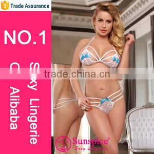 Sunspice Lastest Design Sheer White Lace Wedding Sexy Lingerie Women Sexy Lingerie thumbnail-1