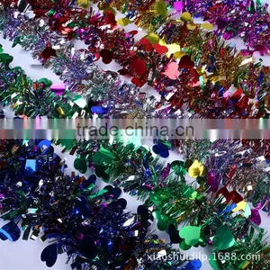 Cheap Colorful Christmas Tinsel Garland Tree Decorations Wedding Decorative Garland thumbnail-6