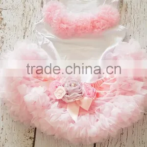 Pettiskirts Tutu Tulle Ballet Skirt for Girls Chiffon Ruffle Fluffy Pettiskirt Children Ballet Skirts thumbnail-3