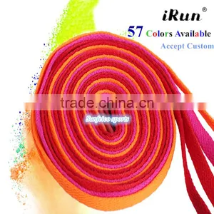 10MM Highly Durable Shoelaces~Flat Coloured Shoe/Boot Trainer Laces Multi Colours New Shoelaces~NO MOQ~57 Colors~Accept Custom thumbnail-1