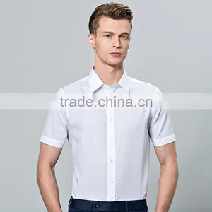 Wholesale Models Solid Color White Or Black Fancy Design Men Shirt thumbnail-2