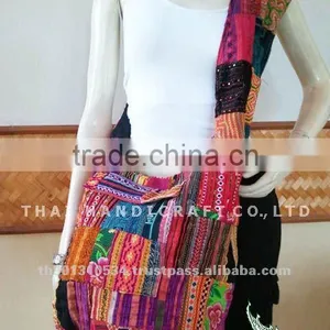 Hmong Large Cotton Shoulder Bag Hippie Boho Sling Crossbody thumbnail-1