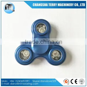 2017 Top Sale Durable EDC LED Fidget Toy Metal Triangle Hand Fidget Spinner thumbnail-1