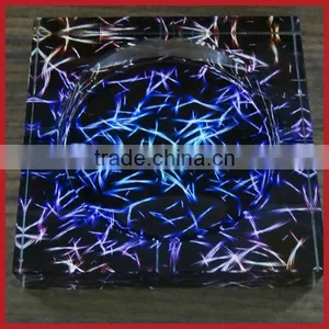 2013 New Design Square Cut Crystal Ashtray For Wedding Souvenir thumbnail-1