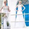 Sell Natural Floor Length Deep V-neck Stylist Stage Wear Costumes Dresses 80812 thumbnail-1
