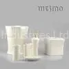 WBC0408A Modern Home Conique Nuance White Ceramic Bathroom Set, 6 Piece thumbnail-1