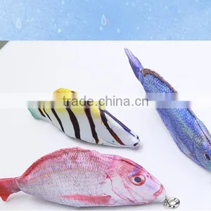 Creative Novel Zipper Simulated Fish Shaped Pencil Bag Case thumbnail-3
