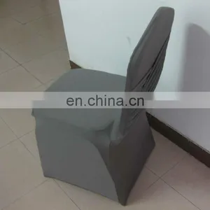 Spandex/lycra Chair Cover With Same Quality Sash on Back in Gray Color thumbnail-1