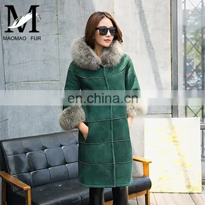 High Quality Fashion Custom Plain Genuine Leather Jacket Women Sheep Skin Jacket thumbnail-4