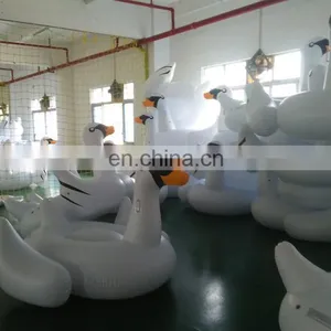 Custom Animal Water PVC Inflatable Floating Swan Toys For Swimming Pool thumbnail-5