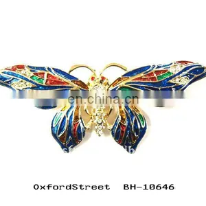 Fashion Alloy Butterfly Brooch BH-10646 thumbnail-1