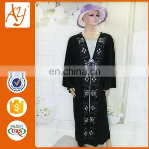 Wholesale Dubai Butterfly Cotton Abaya thumbnail-5