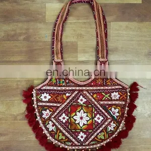 Authentic Hand Embroidered and Hand Crafted BAG From Northern India Badmeri Rajsthani Hanbag thumbnail-1