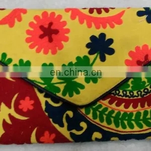 2015 New Product Classic Multicolor Sujani Embroidery Envelope Clutch Bag,new Fashion Ladies Pars Genuine Wal thumbnail-2