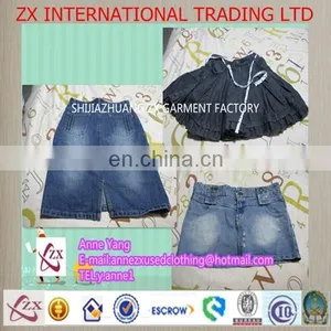 Women Hot Jean Skirt for 2015 Premium Grade Used Clothing High Quality First Quality Used Clothes thumbnail-1