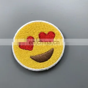 Cheap Price Cute Items Woven Emoji Patches thumbnail-5