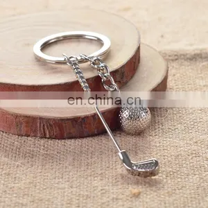 Custom Sport Key Holder Ball Badminton Keyring Metal 3d Mini Badminton Keychain Metal for Club Game Gifts thumbnail-6