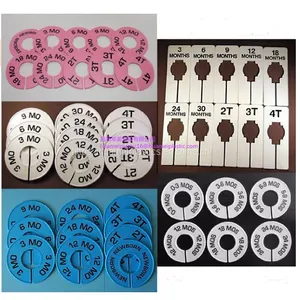 Plastic Round Shape Clothing Size Ring Dividers thumbnail-5