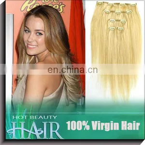 Indian Remy Clip in Extensions Curly Avaliable All Kinds of Colors thumbnail-1