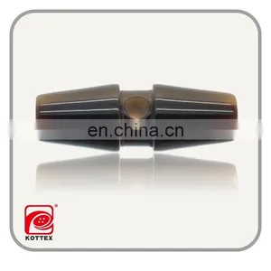 2017 Year Factory Customized Barrel 4CM - -5CM Shinny Brown Or Coffee Color Resin Polyester Toggle Has One Hole In The Milddle thumbnail-1
