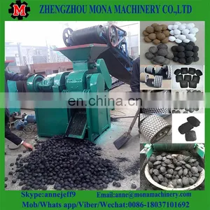 Made in China Coal Charcoal Powder Roller Ball Briquette Press Machine With Cheap Price thumbnail-1