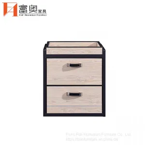 Bedroom Furniture All Aluminum Nightstands Bedside Table thumbnail-4