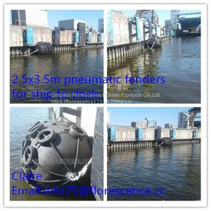 Dia2.5 x L4.5m Pneumatic Rubber Marine Yokohama Ship Fender thumbnail-5