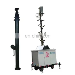 6m to 12m Trailer Mounted Portable Telescopic Mast for Energy Lighting thumbnail-2