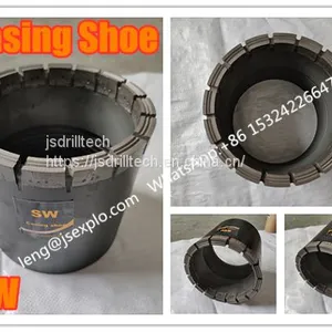 PW SW Casing Shoe Bits, Impregnated Diamond Core Drill Bits, Exploration Drilling, Rock Coring, Geotechnical Drilling Bits thumbnail-1