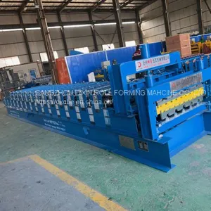 Dixin Color Steel Metal Roof Galvanized Roofing and Wall Panel Sheet Double Layer Profile Cold Roll Forming Machine thumbnail-4