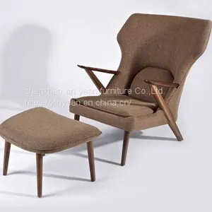 High Back Leisure Arm Chair With Ottoman Christian Leisure Chair thumbnail-1