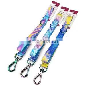 Wholesale Soft and Comfortable Dog Leash With Poop Bag Laser Printing Color Durable With D Ring Pet Leash thumbnail-1