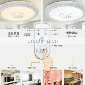 Modern Luxury Crystal Ceiling Light Dining Room 2 Colors Changed LED Ceiling Lamp thumbnail-4