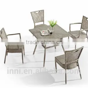 Outdoor Wicker Dining Set thumbnail-1