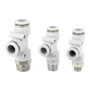 3 Way PD Series 4mm to 12mm T Type Plastic 1/2 Pneumatic Push to Connect Fittings thumbnail-3