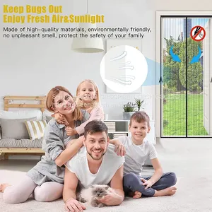 Specializd Anti-Mosquito Curtain Magnetic Curtain Storage Design Soft Screen Door thumbnail-5