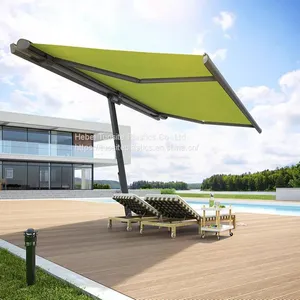 Outdoor For Sale 320G Acrylic Fabric Heavy Duty Full Cassette Awning Frame Parts Folding Sun Shade Awning Roller thumbnail-1