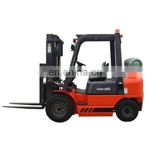 Hot Sale Chinese 2ton LPG/GASOLINE Forklift With Cheap Price thumbnail-1