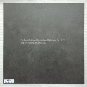 Ground Transformation 2mm Sheet Rubber Square Stone Plastic Floor Tile Foshan Wholesale Gray Cement Pattern Waterproof PVC Floor thumbnail-4