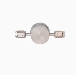 Ultra-high Purity Diaphragm Type Online Instrument, All Steel 50MM EP Grade，Parallel Installation, All Stainless Steel Clean Pressure Gauge thumbnail-3