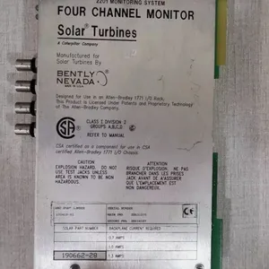 Bently Nevada 132419-01 190662-28 4Channel Monitor Solar Turbines thumbnail-1