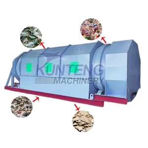 200 T/D Waste Segregation Machine Sand and Gravel Separator Trommel Screen EPC thumbnail-1
