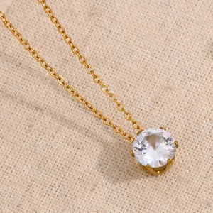 Wholesale Stainless Steel Necklace Set Mixed Lengths 16-22 Inch 5pcs Bulk Polished Finish Low MOQ thumbnail-2