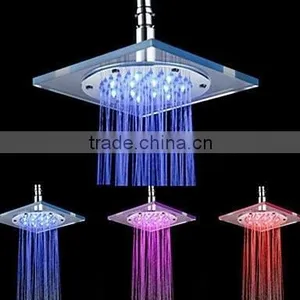 Glass Rainfall LED Square Shower Head With Shower Head thumbnail-1