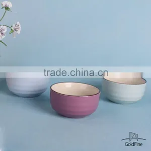 2015 Color Glaze Embossed Soup Bowl Without Handle thumbnail-2