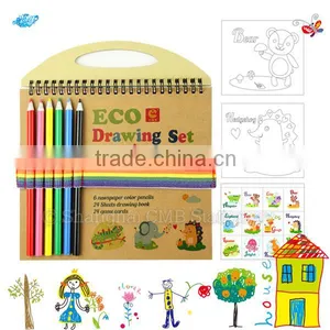 Eco Friendly Kids Travel Rainbow Art Color Pencil Set thumbnail-2